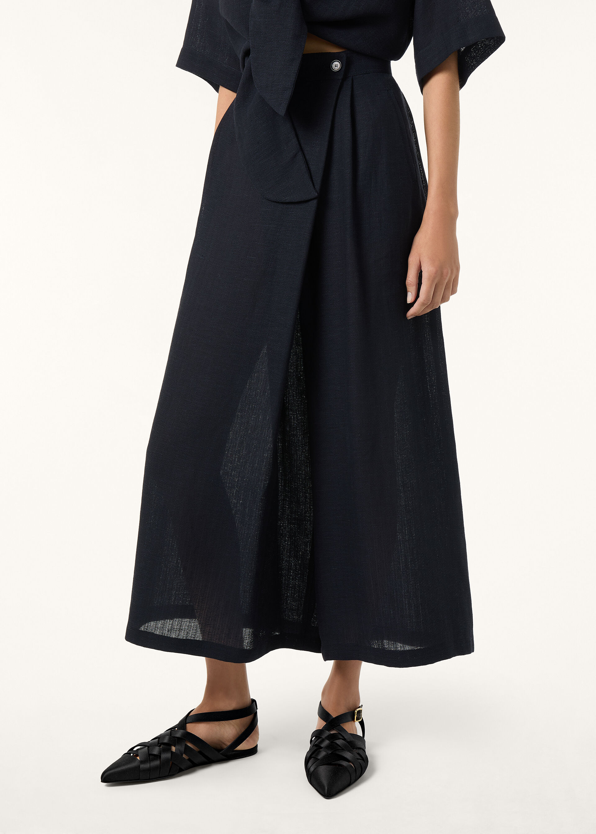 LIL TROUSERS LIGHT LINEN CREPE