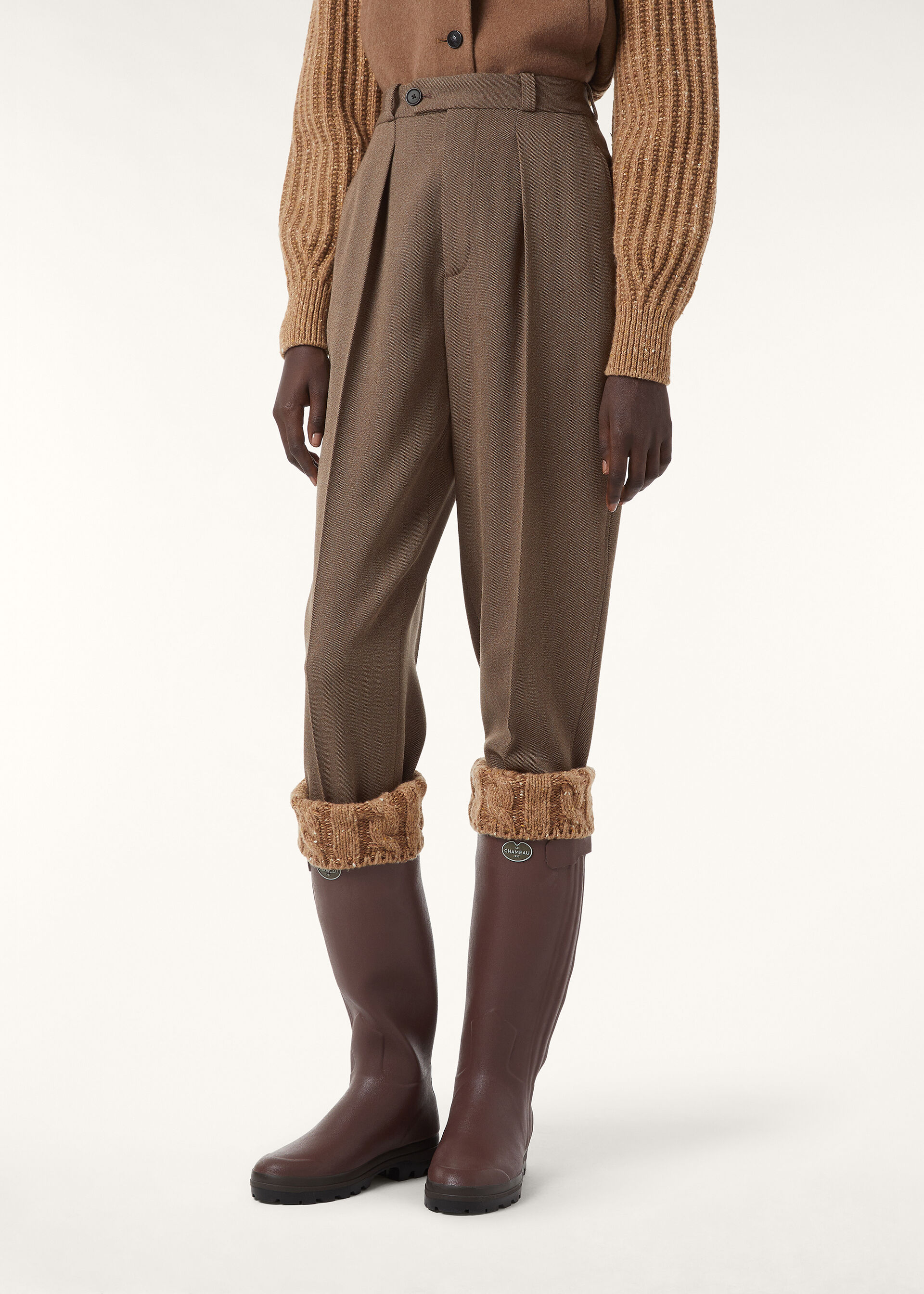 MIKI TROUSERS COVER MOULINE'