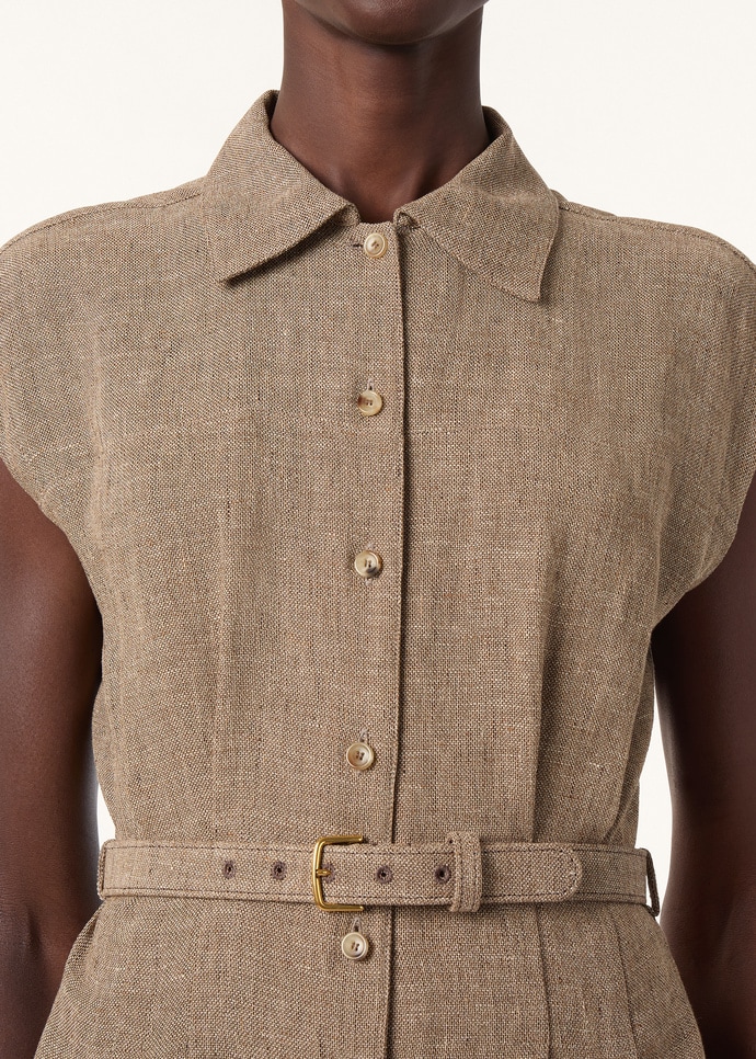 MAISE DRESS SARTORIAL LINEN CREPE_FAP8109_D0XO_2