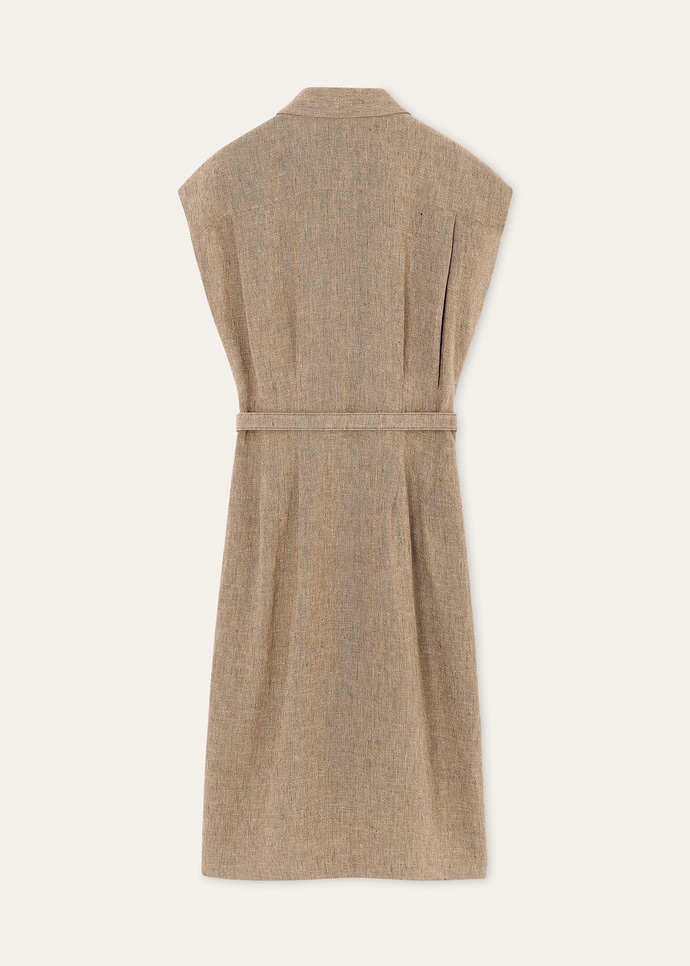 MAISE DRESS SARTORIAL LINEN CREPE_FAP8109_D0XO_6