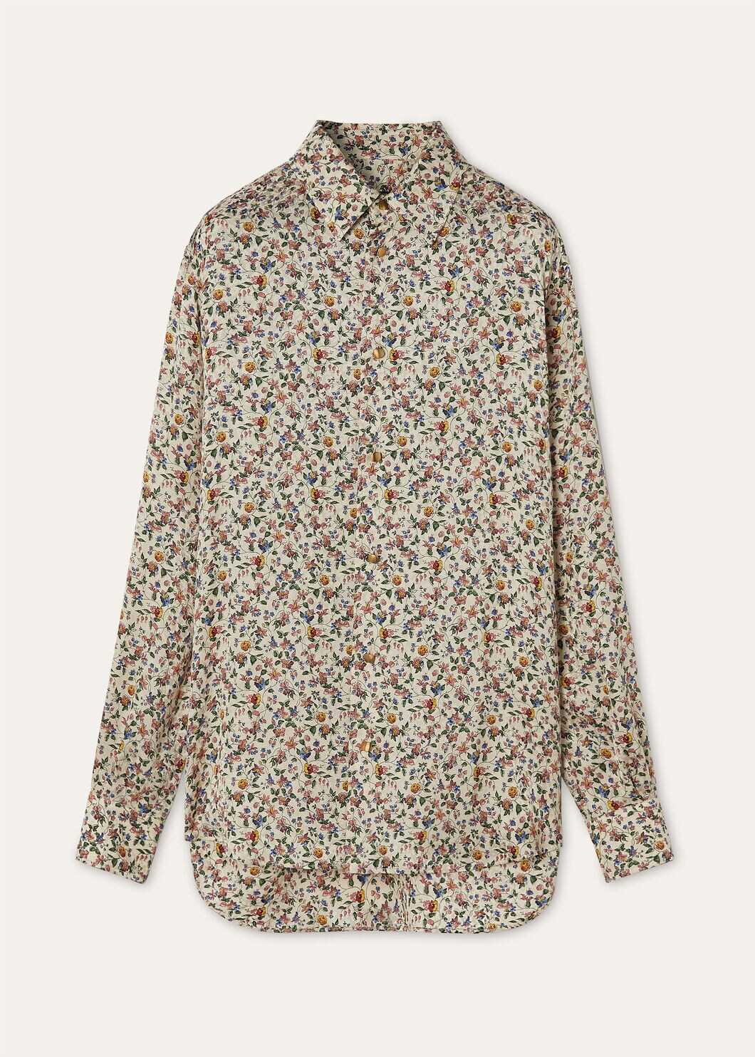 THEA SQUARE COLLAR SHIRT WISPER SILK JACQUARD
