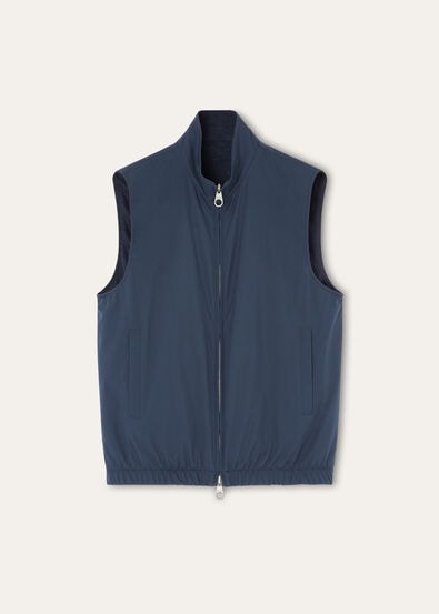 LORO PIANA VEST WIND/JERSEY LINEN
