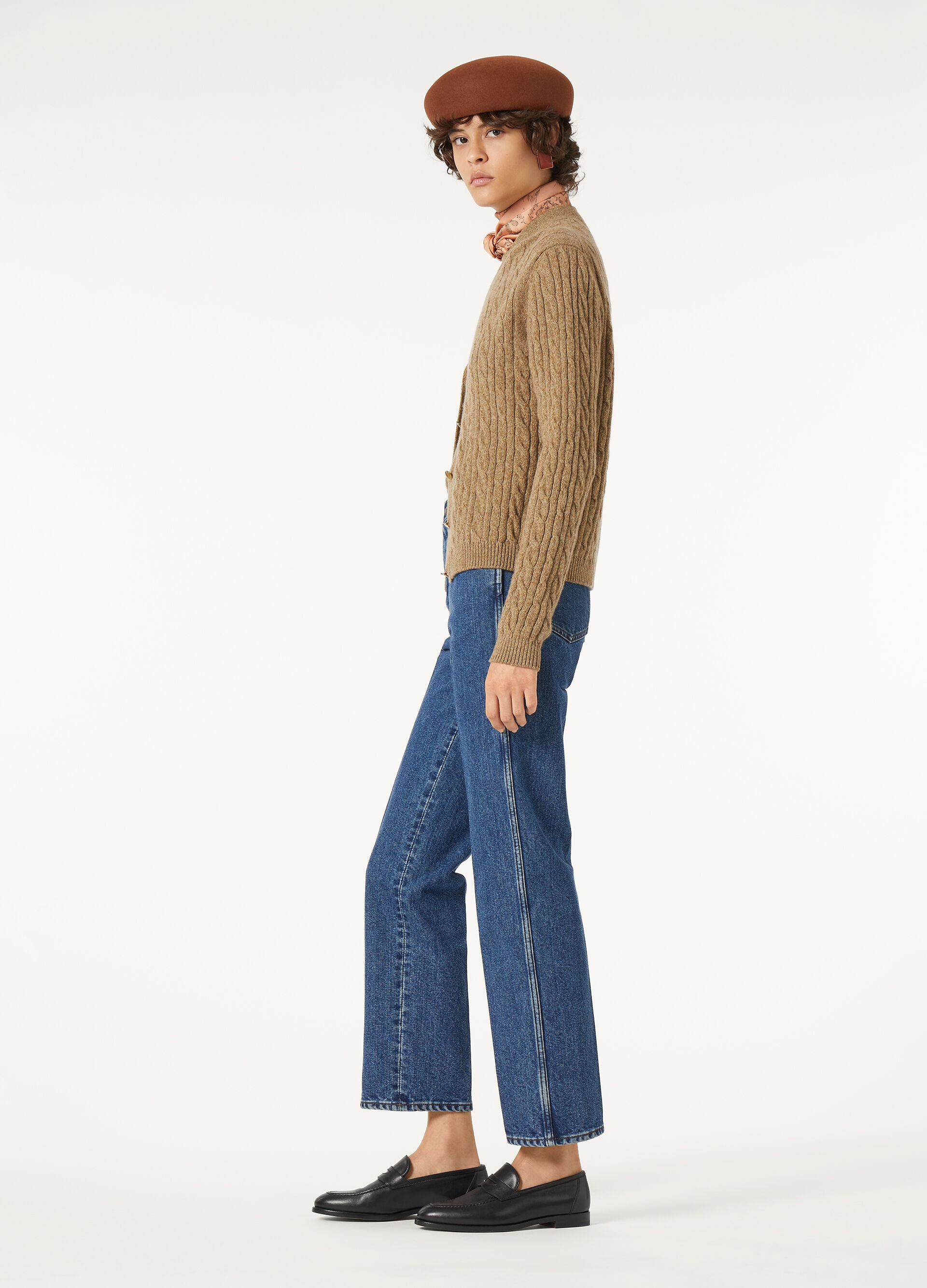 BROOKE TROUSERS DENIM SILK A.F.
