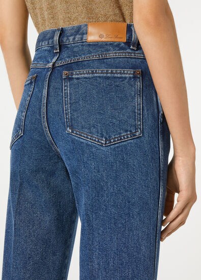 BROOKE TROUSERS DENIM SILK A.F.