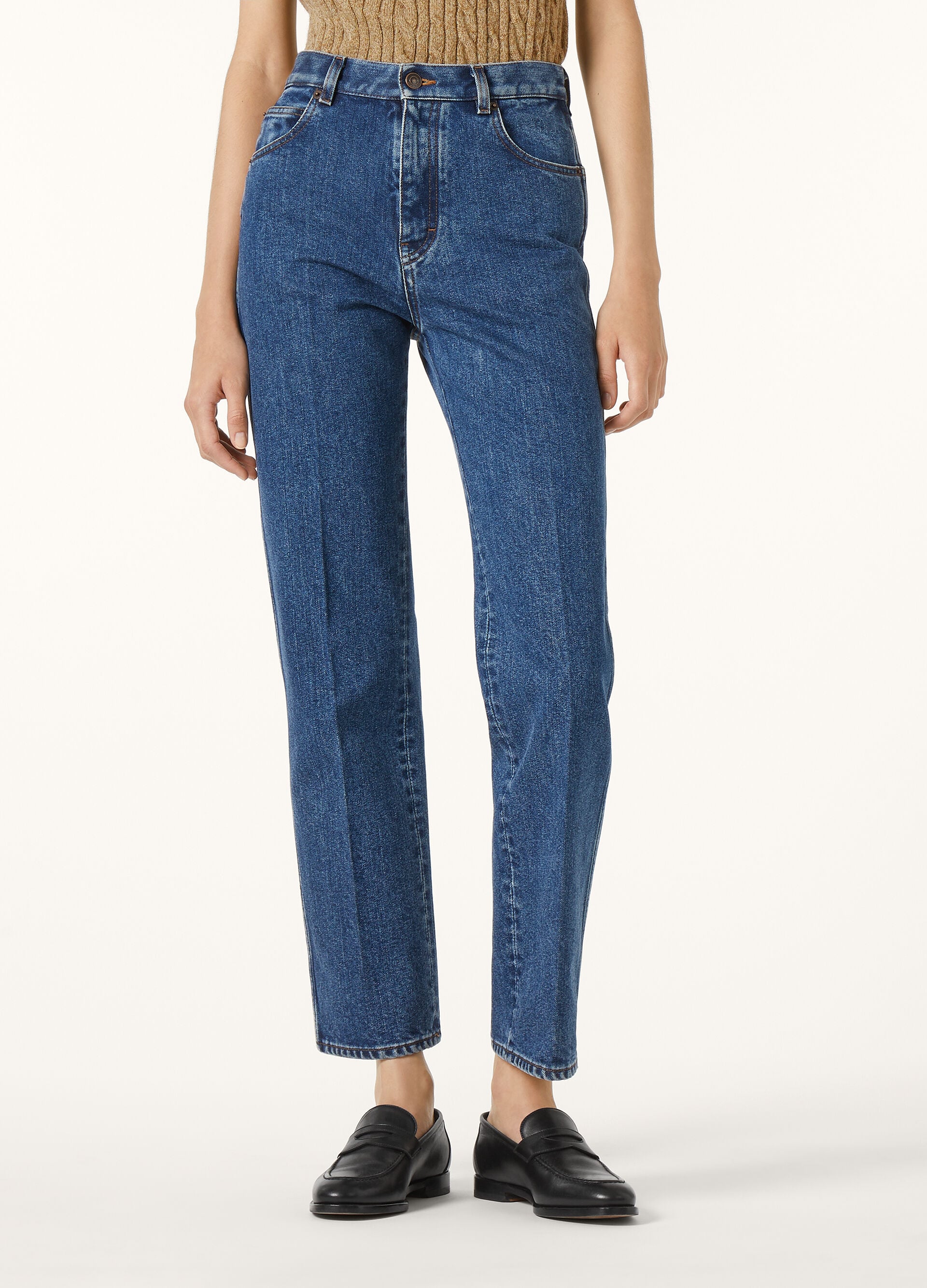 BROOKE TROUSERS DENIM SILK A.F.