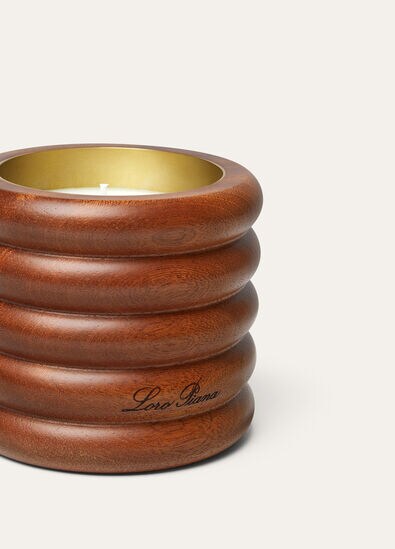 MYSTIC FLEECE CANDLE MEDIUM MAHOGANY
