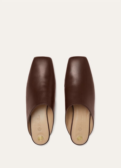 ALBA FLAT MULE WAXED LAMBSKIN AF