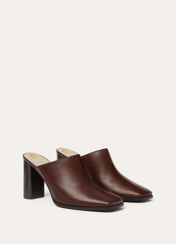 ALBA HEELED MULE H85 WAXED LAMBSKIN AF_FAP8424_H0Y8_3