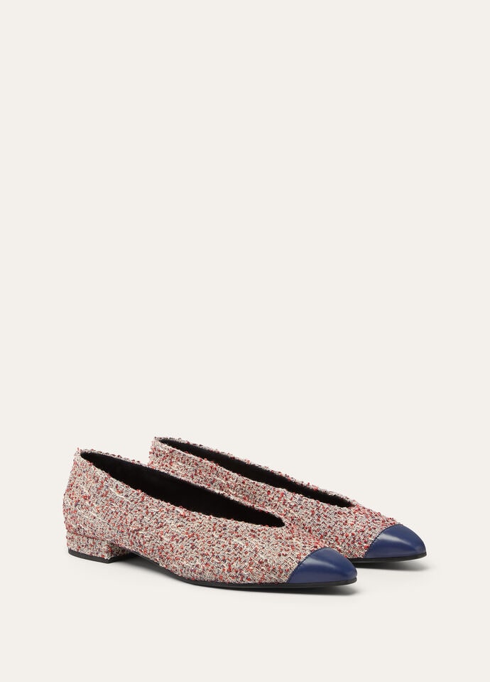 REBECCA CAP TOE BALL. CURLED LINEN HEMP & CALF AF_FAP8435_F6OM_3