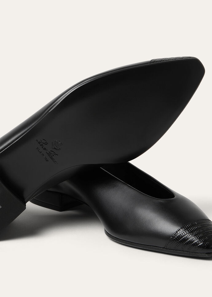 REBECCA CAP TOE BALLER. LUX. CALF & LIZ. PRINT AF_FAP8438_8000_4