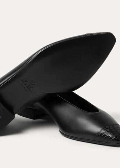 REBECCA CAP TOE BALLER. LUX. CALF & LIZ. PRINT AF