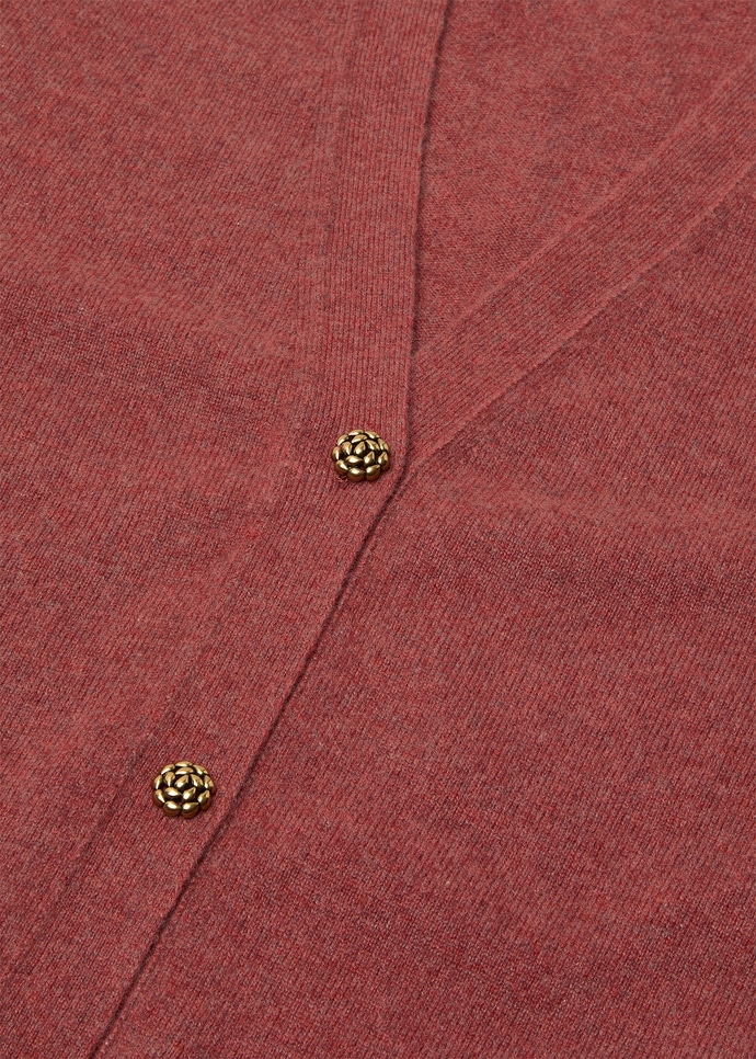 CLASSIC BABY CASH V NECK CARDIGAN SWEATER GG 12_FAP8490_R0EG_7