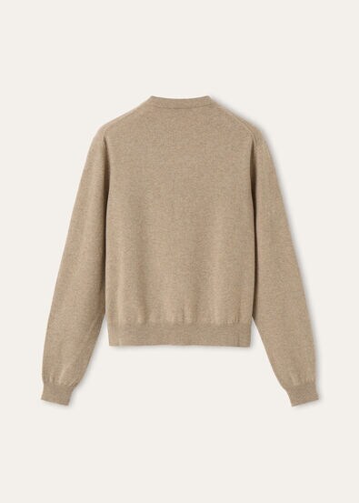 CLASSIC BABY CASH  CREWNECK CARDIGAN SWEATER GG 12