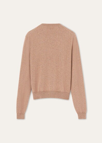 CLASSIC BABY CASH  CREWNECK CARDIGAN SWEATER GG 12