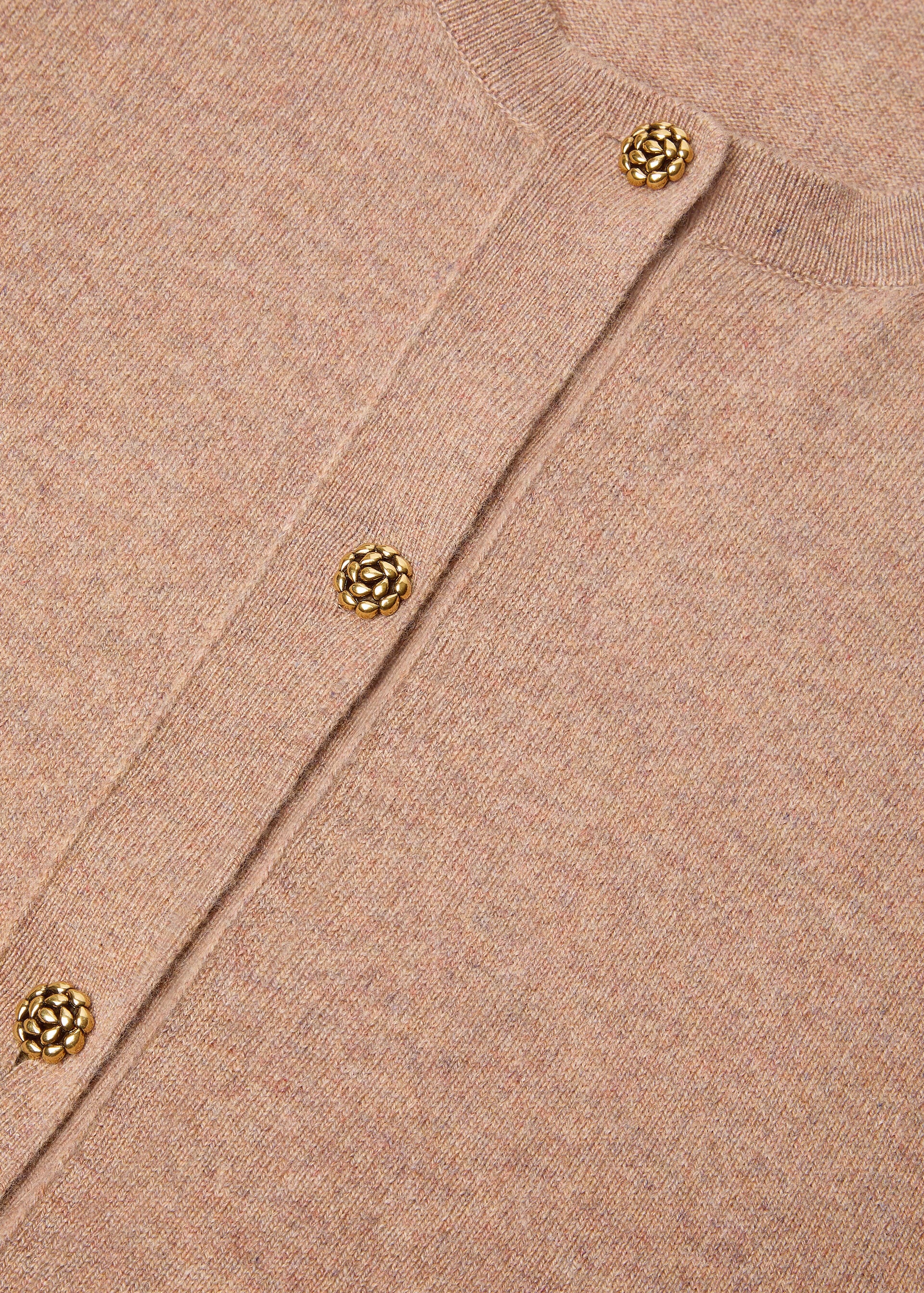 CLASSIC BABY CASH  CREWNECK CARDIGAN SWEATER GG 12