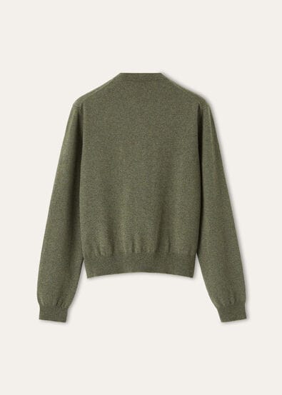 CLASSIC BABY CASH  CREWNECK CARDIGAN SWEATER GG 12