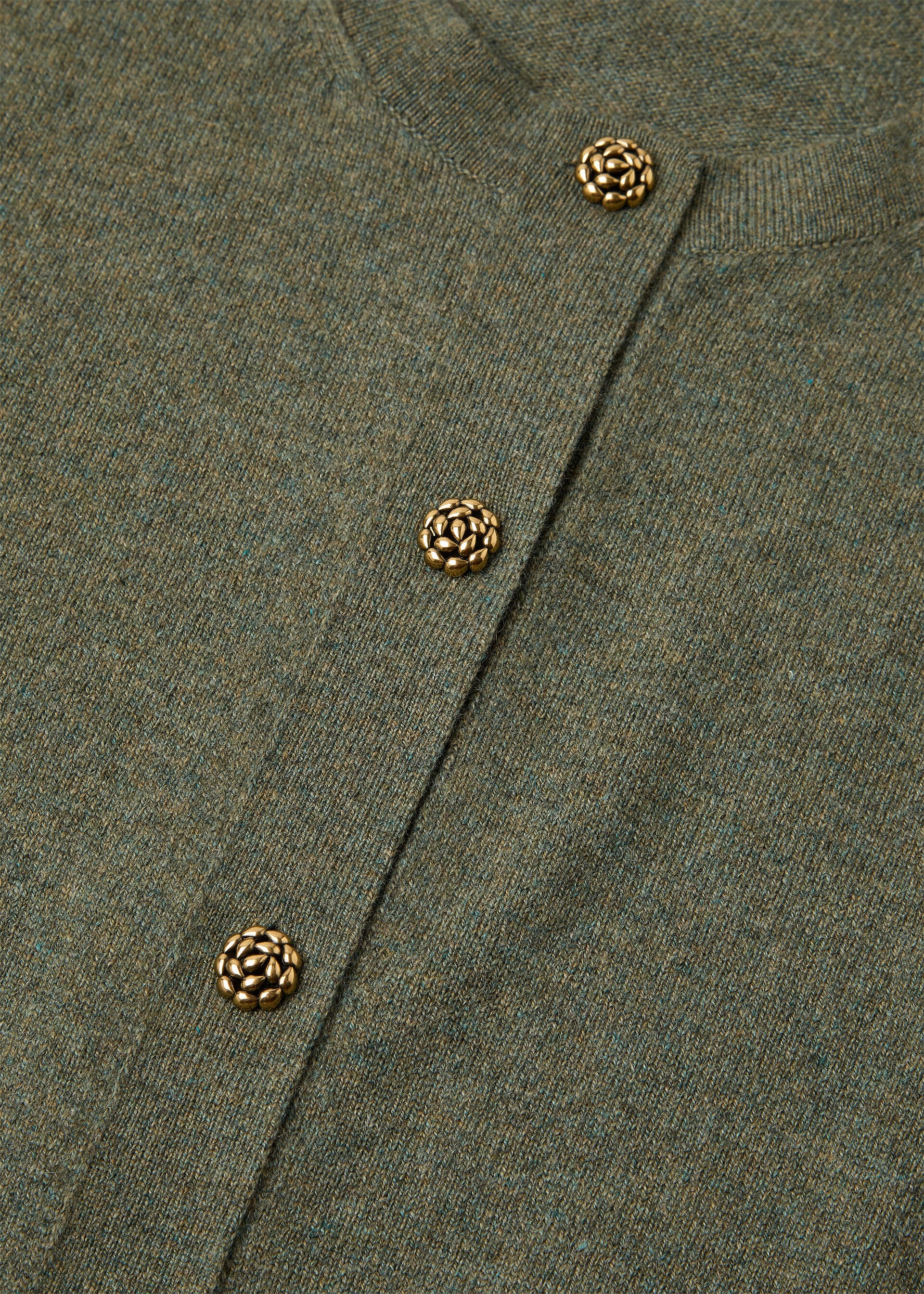 CLASSIC BABY CASH  CREWNECK CARDIGAN SWEATER GG 12