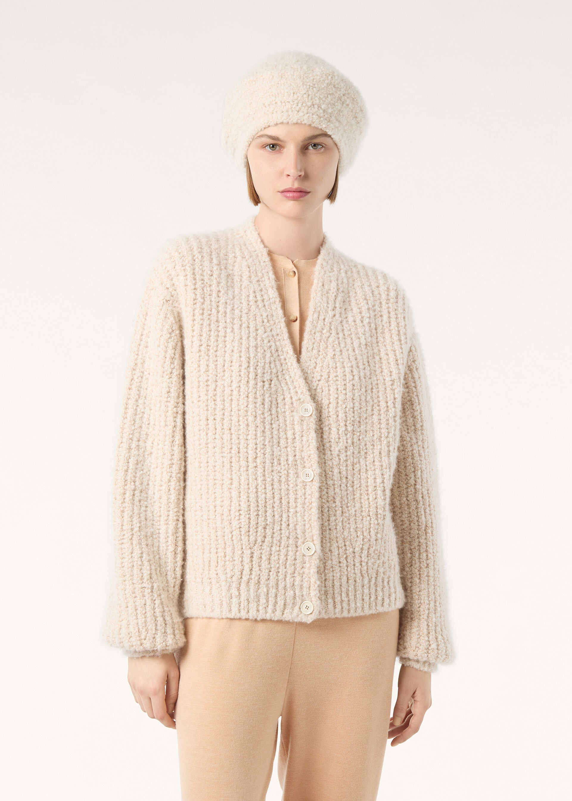 COCOONING FLUFFY CLOUD CARDIGAN SW. CASH SILK GG 3