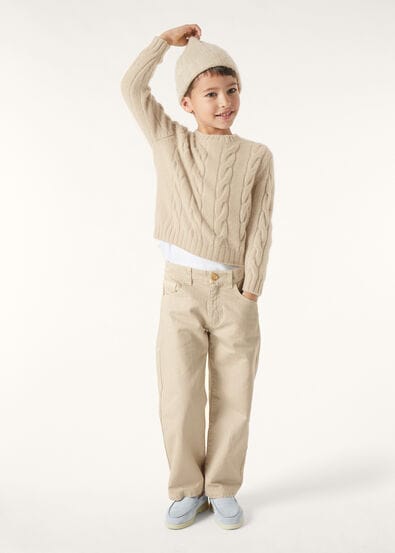 NAPIER KID CREWNECK SWEATER COARSEHAIR GG 8
