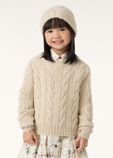 NAPIER KID CREWNECK SWEATER COARSEHAIR GG 8