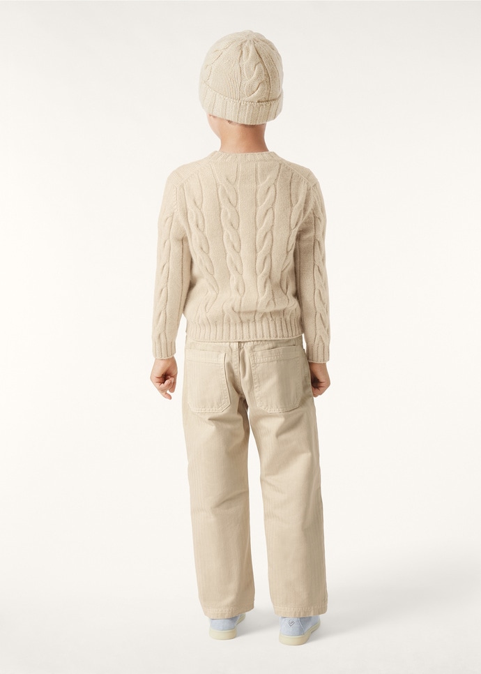 NAPIER KID CREWNECK SWEATER COARSEHAIR GG 8_FAP8498_A193_6