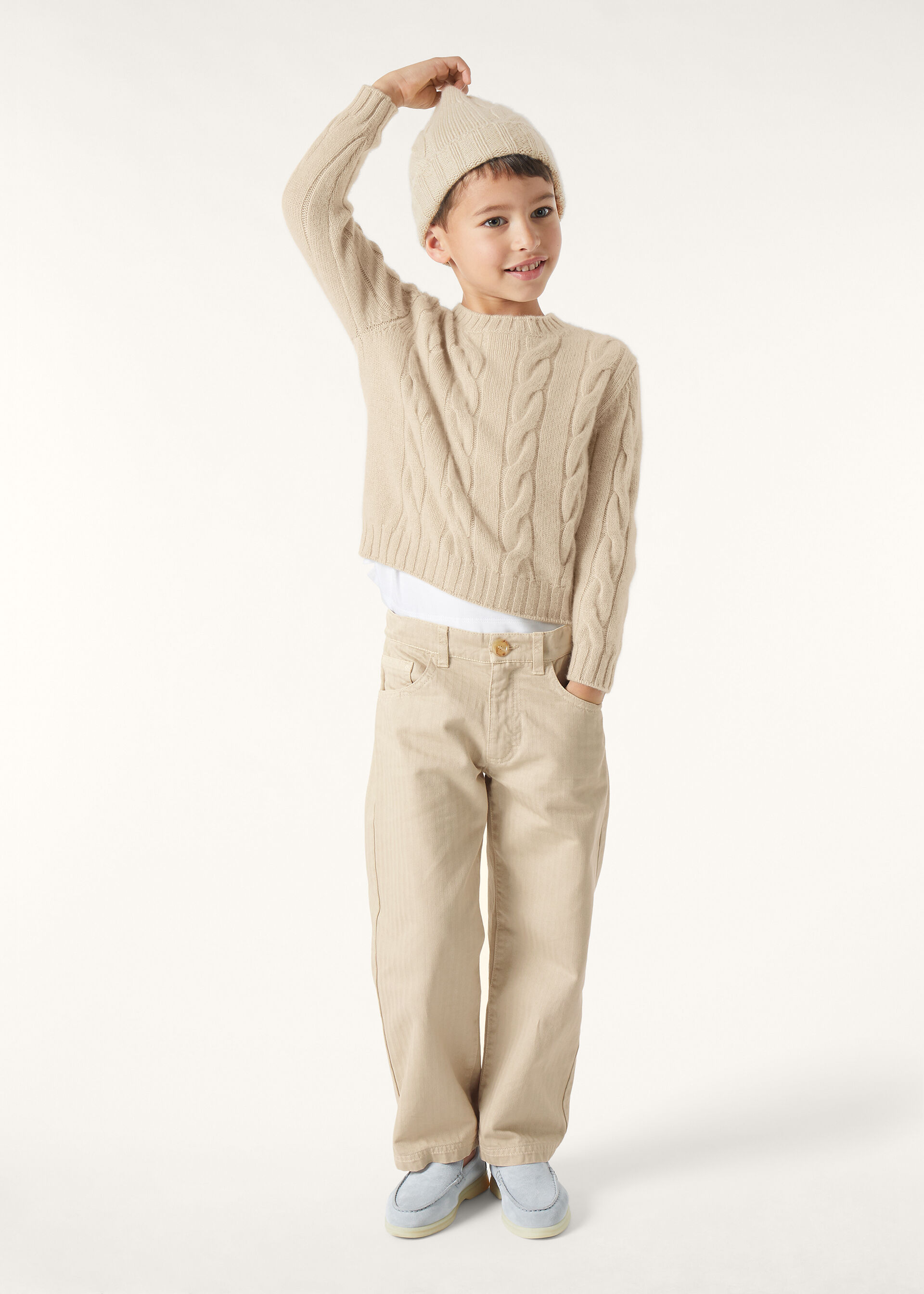 NAPIER KID CREWNECK SWEATER COARSEHAIR GG 8