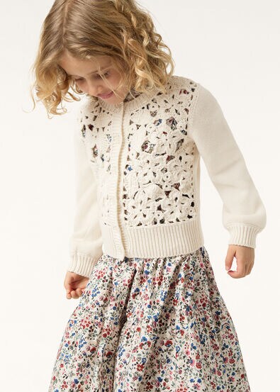 WINTER GARDEN CARDIGAN CASH COTTON GG 5