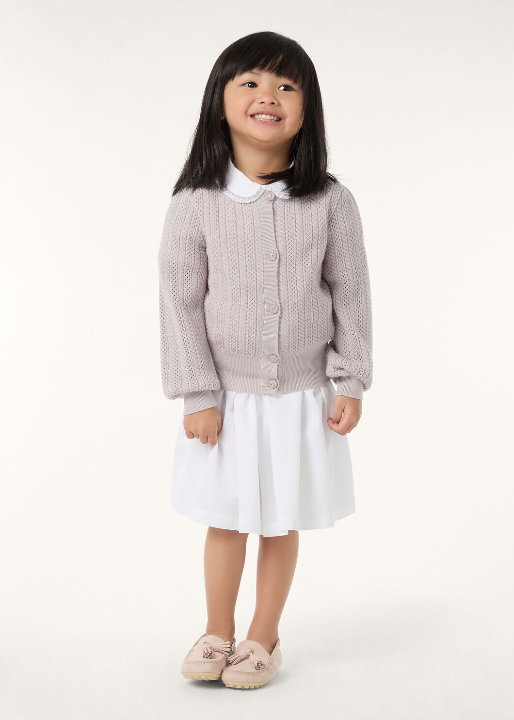 CHERIE CARDIGAN SWEATER WOOL SILK CASH GG 14