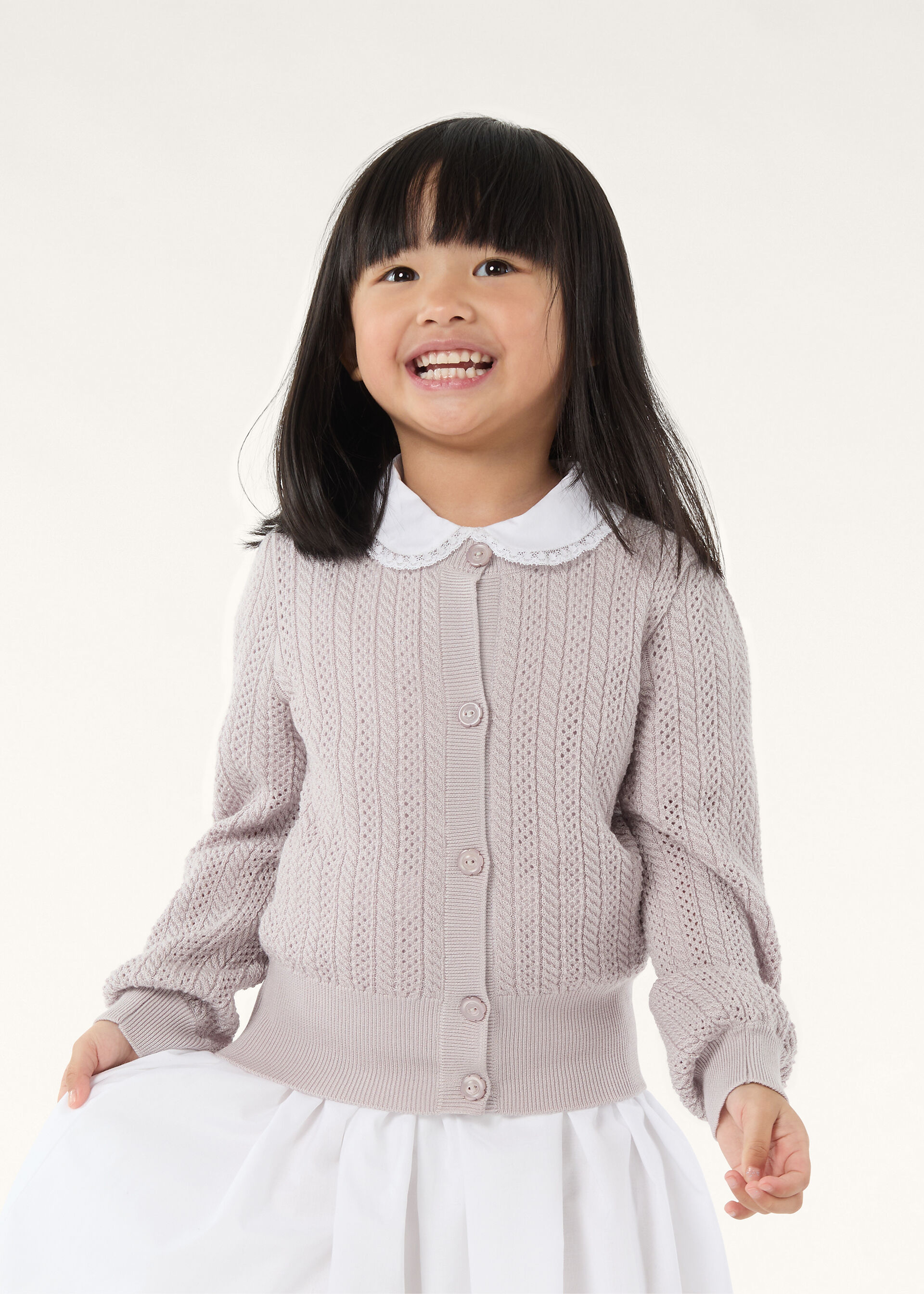 CHERIE CARDIGAN SWEATER WOOL SILK CASH GG 14