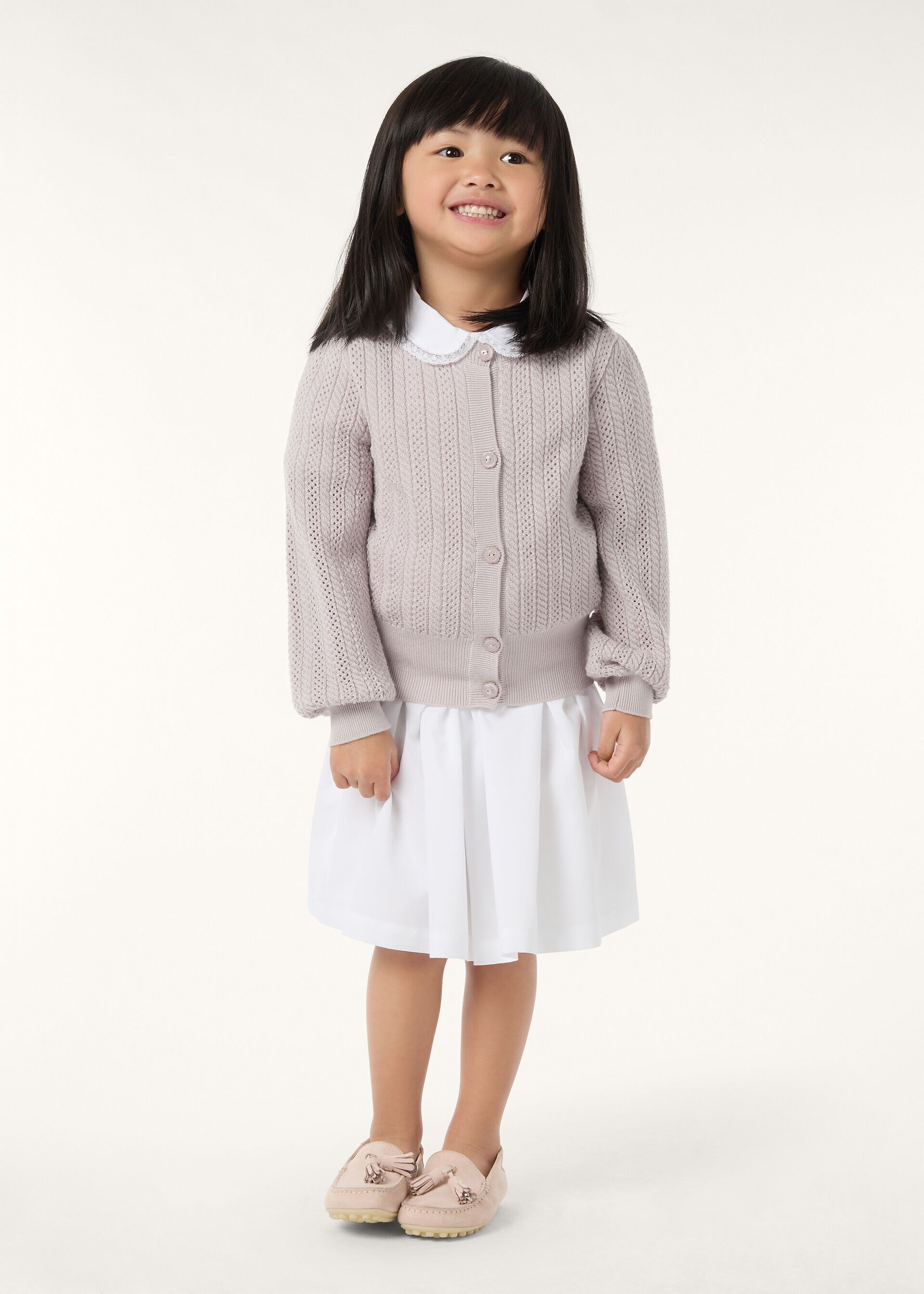 CHERIE CARDIGAN SWEATER WOOL SILK CASH GG 14