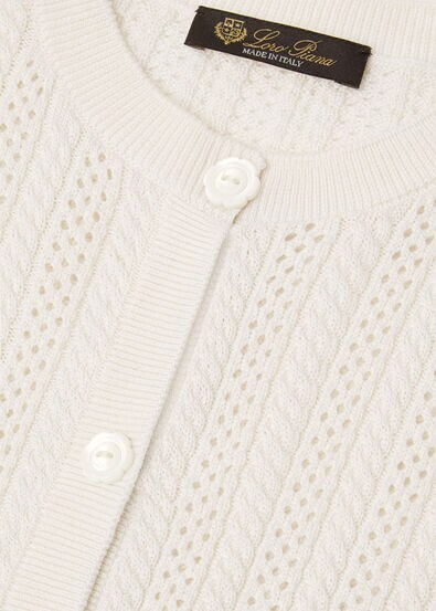 CHERIE CARDIGAN SWEATER WOOL SILK CASH GG 14