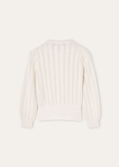 CHERIE CARDIGAN SWEATER WOOL SILK CASH GG 14