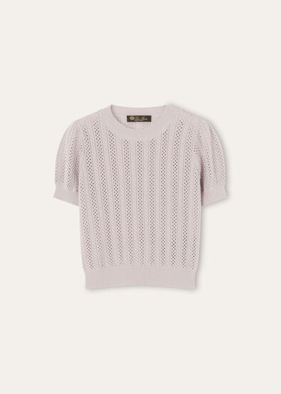 CHERIE CREWNECK SWEATER WOOL SILK CASH GG 14