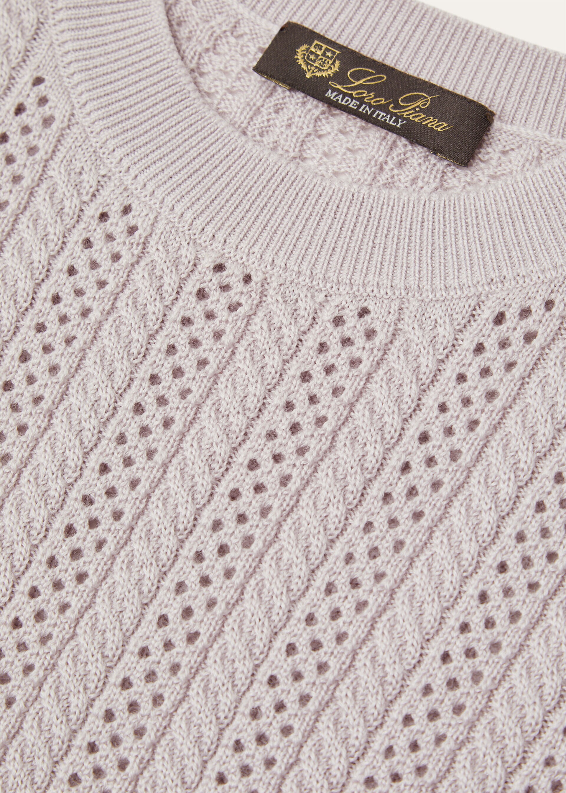 CHERIE CREWNECK SWEATER WOOL SILK CASH GG 14