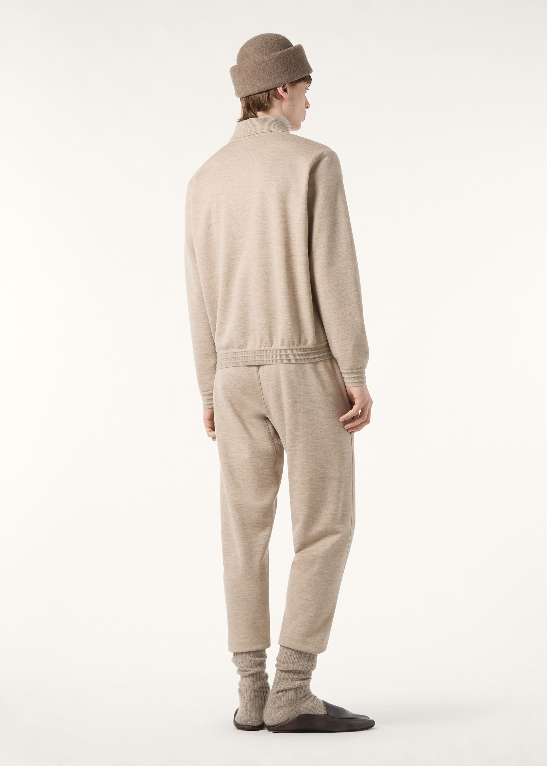 COCOONING POLO LS CASH RAW FLEECE