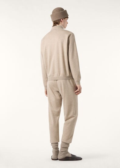 COCOONING POLO LS CASH RAW FLEECE