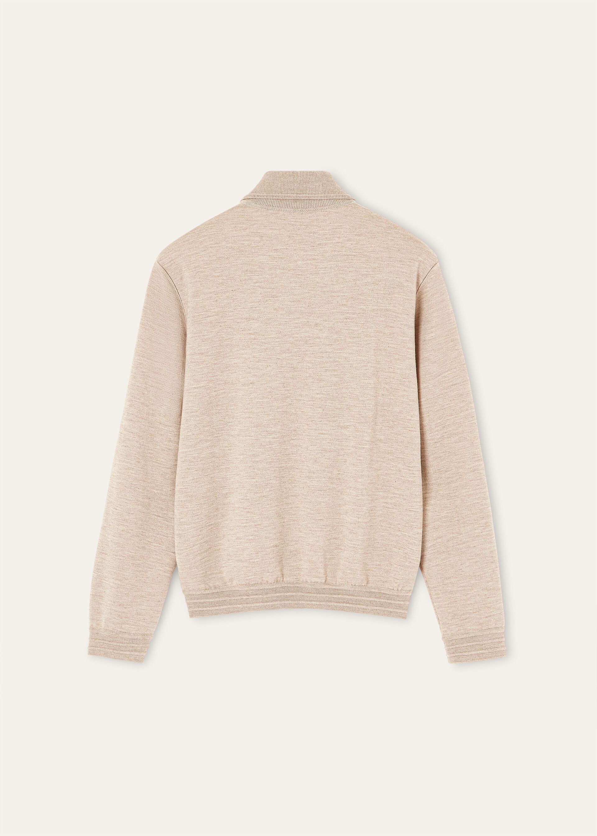 COCOONING POLO LS CASH RAW FLEECE