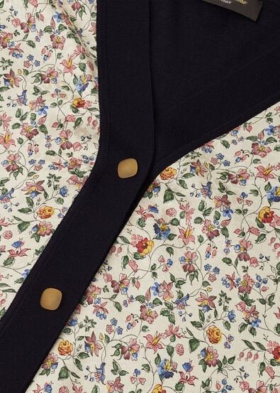 WHISPER SILK JCQ CARDIGAN SW. CASH SILK GG 18