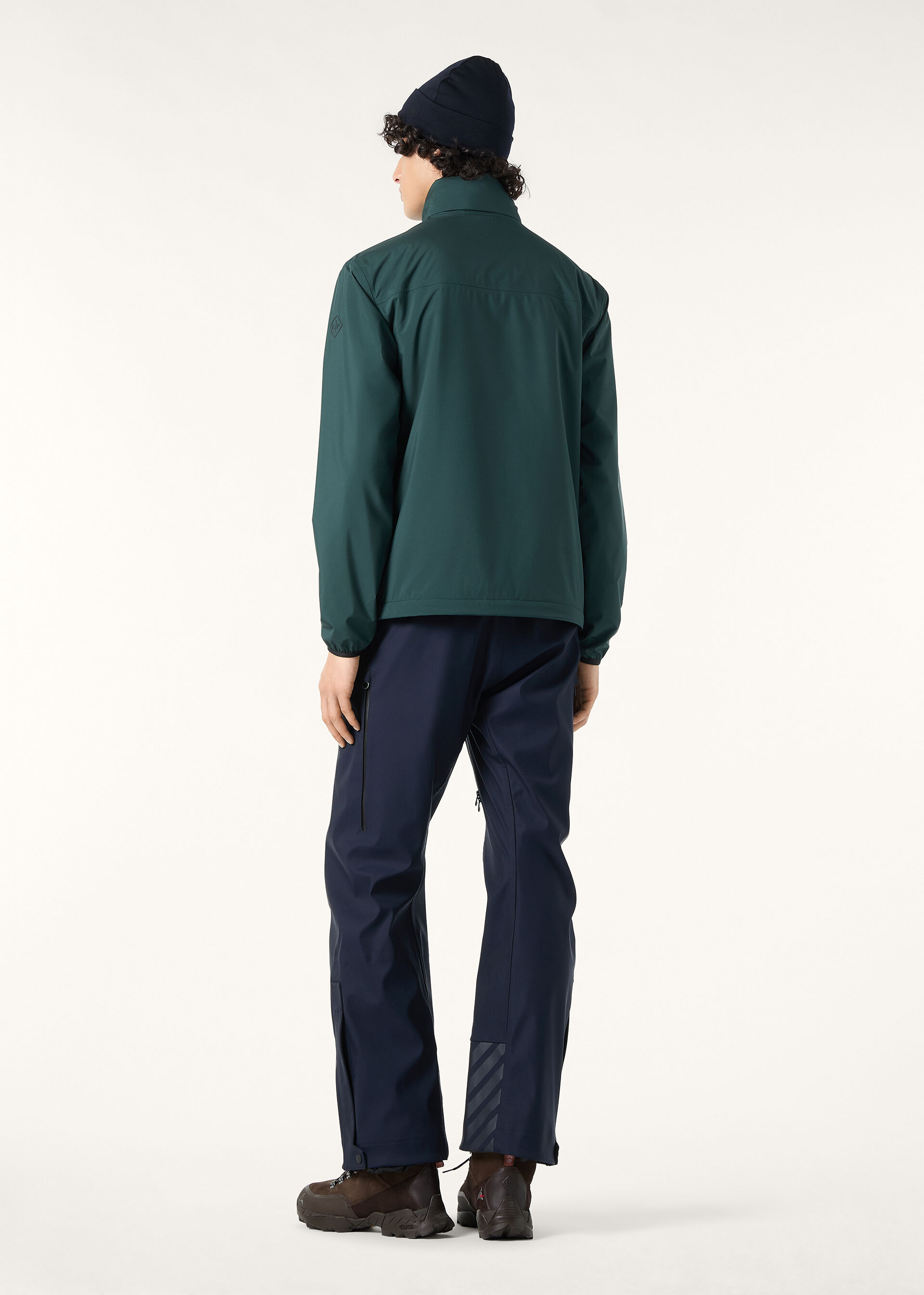 EILEN BOMBER WIND STRETCH STORM-JERSEY PILE CASH