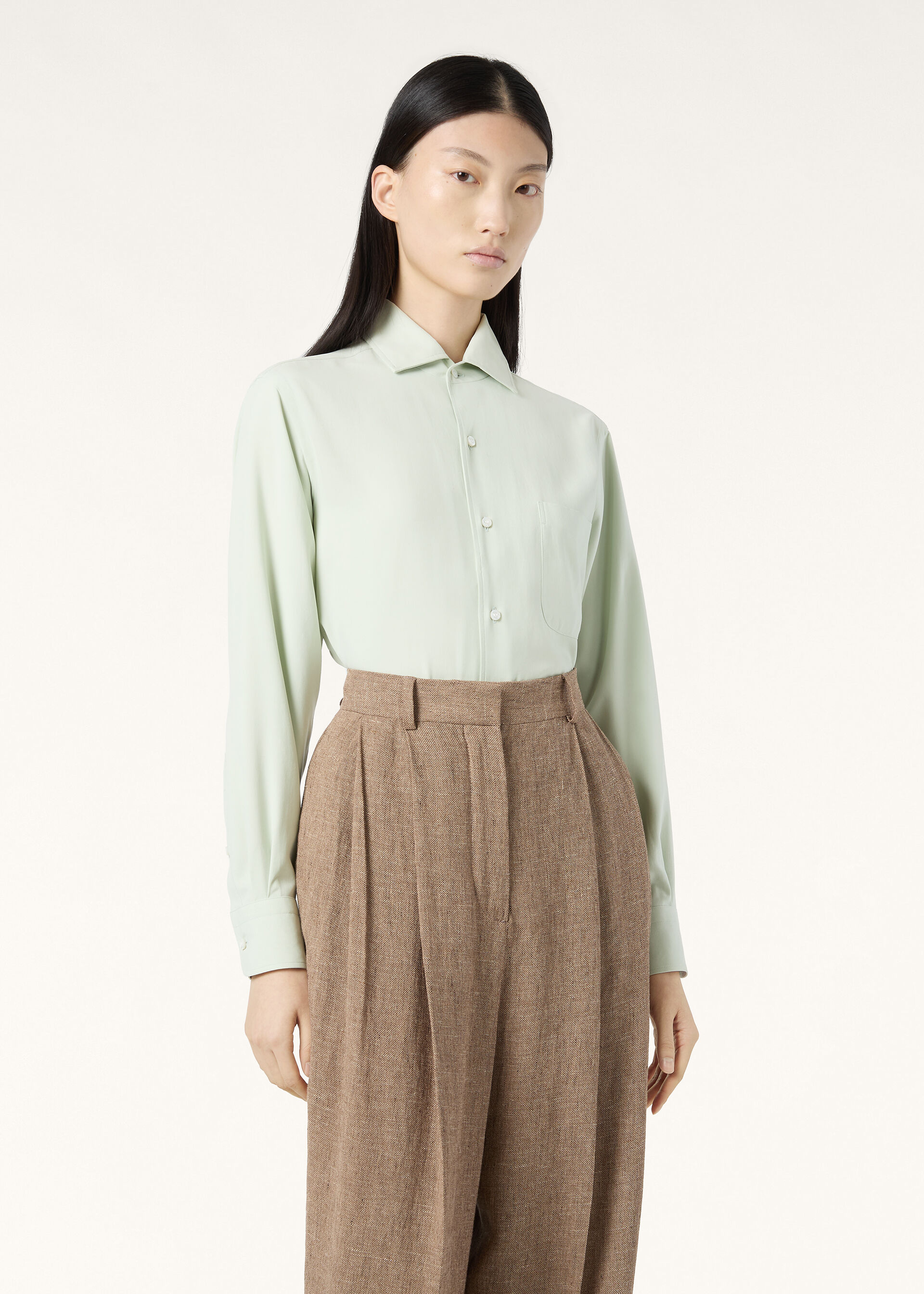 ANDRE' SHIRT PORCELAIN SILK