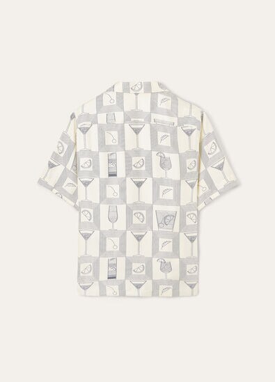 FEDERICO SS SHIRT LORO PIANA APERITIVO TWILL