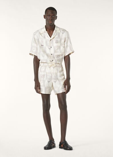 FEDERICO SS SHIRT LORO PIANA APERITIVO TWILL