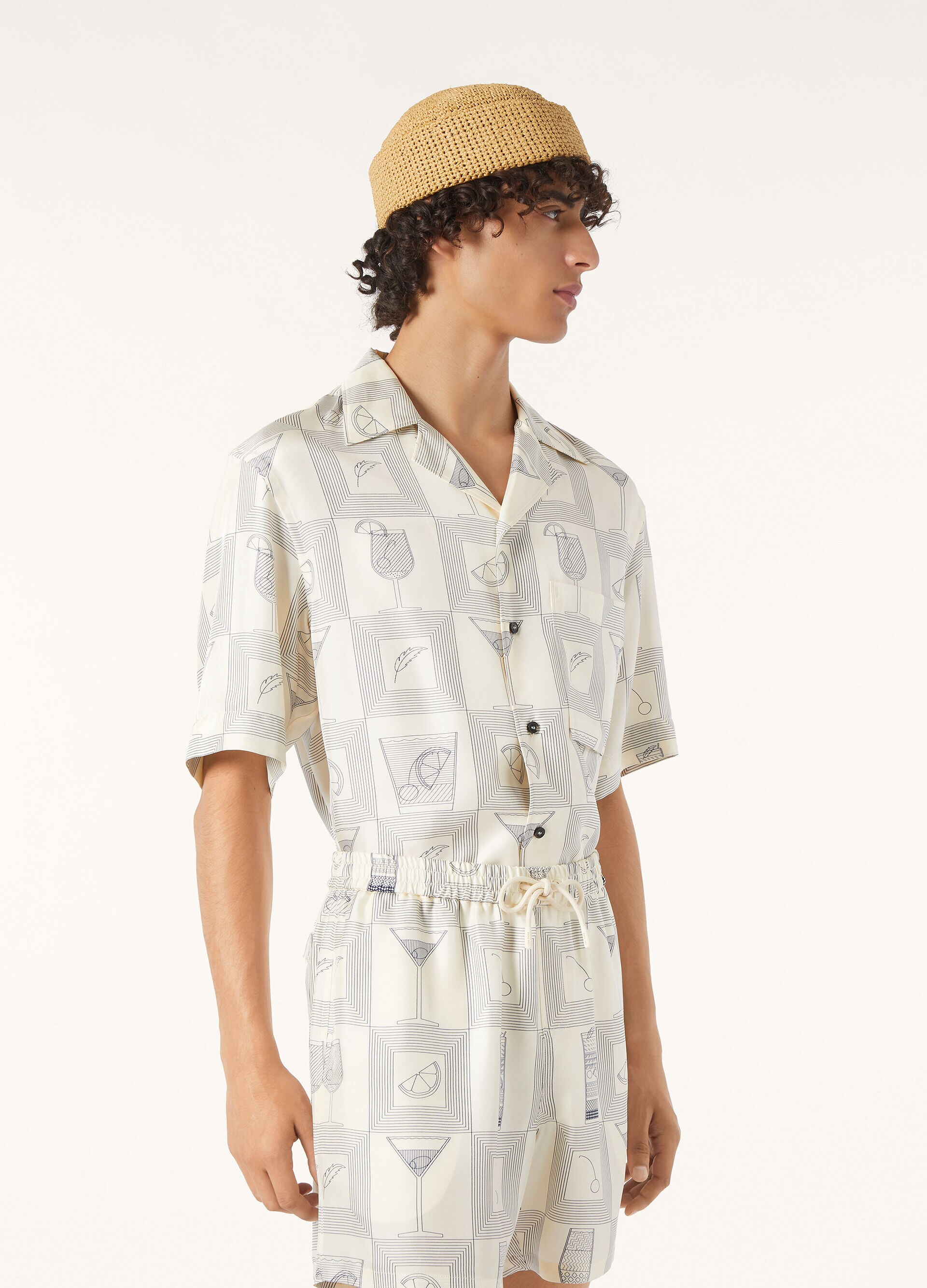 FEDERICO SS SHIRT LORO PIANA APERITIVO TWILL