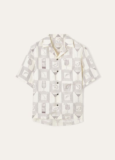 FEDERICO SS SHIRT LORO PIANA APERITIVO TWILL