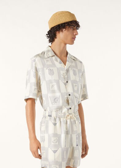 FEDERICO SS SHIRT LORO PIANA APERITIVO TWILL