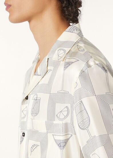 FEDERICO SS SHIRT LORO PIANA APERITIVO TWILL