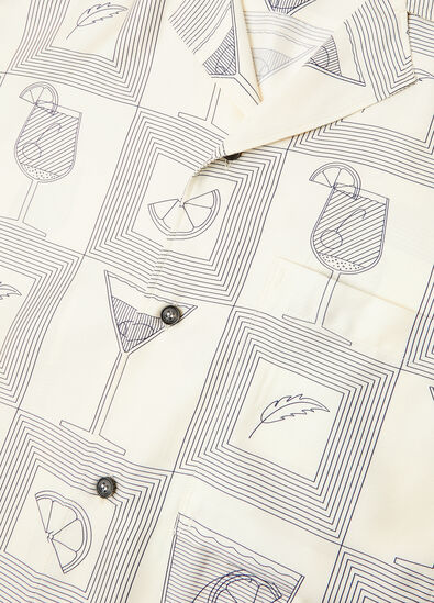 FEDERICO SS SHIRT LORO PIANA APERITIVO TWILL