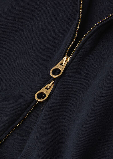 CERONDA HODEED BOMBER LUXURY FLEECE