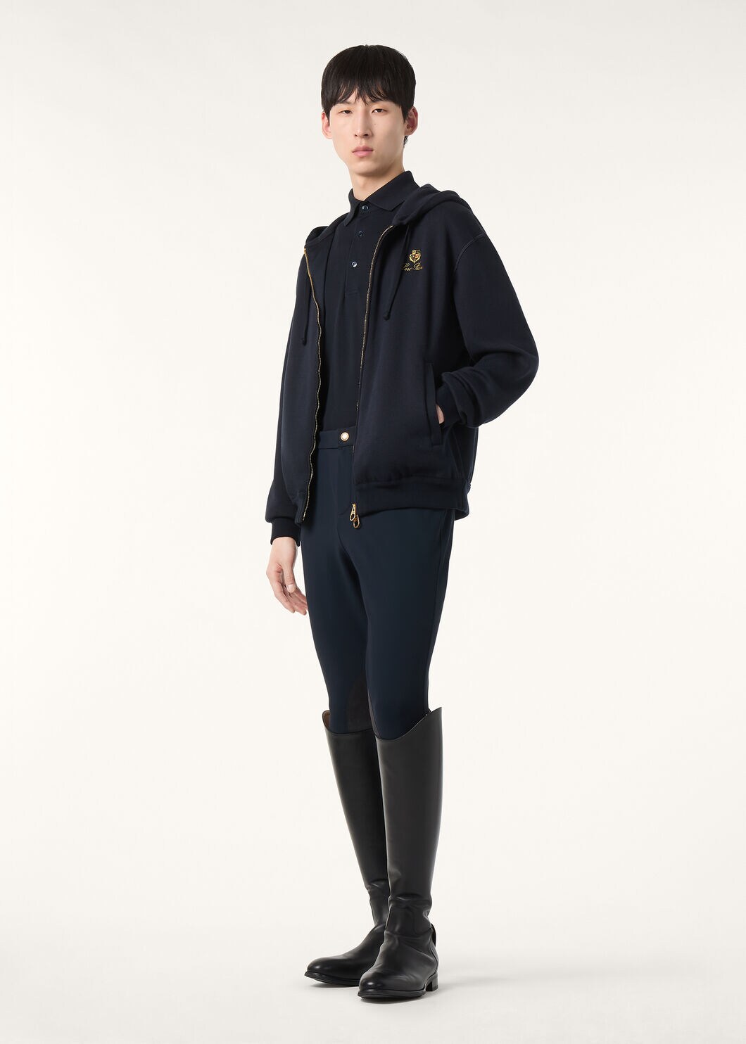 CERONDA HODEED BOMBER LUXURY FLEECE