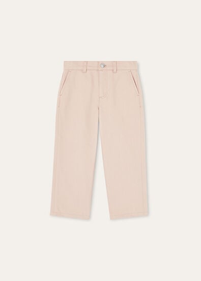 BEAM PANTS DENIM FLOWER